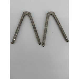2 Vintage HMO metal‎ nut cracker tool 5" nut shell nutcracker crab walnut silver